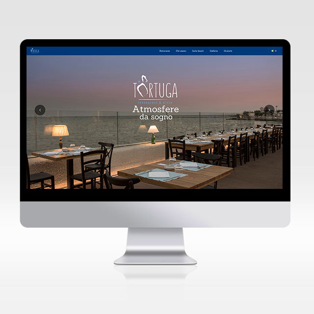 Boma visual – siti internet Tortuga Restaurant e Isola Beach