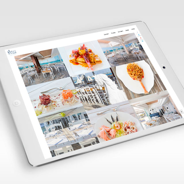 Boma visual – siti internet Tortuga Restaurant e Isola Beach